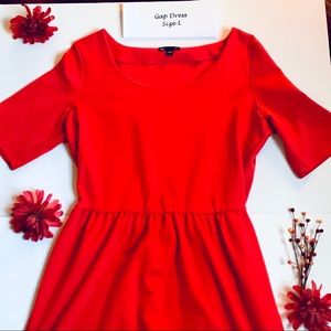 Solid Red Gap Dress 🌹